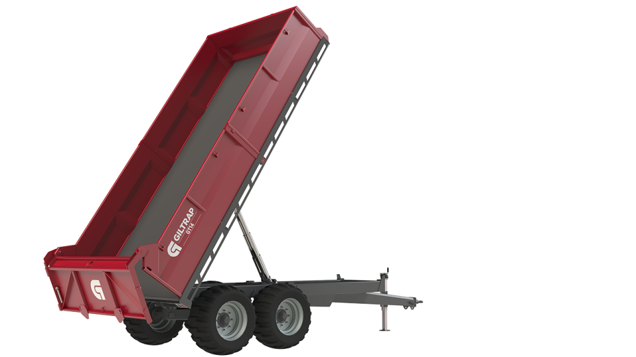GT14 - 14T Hydraulic Tip Trailer - Incl Steel Deck, Side Opening Tailgate & Auto Gate Catch - 